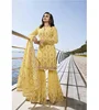/product-detail/yellow-heavy-embroidered-gharara-salwar-suits-wedding-sharara-design-pakistani-sharara-62001752456.html