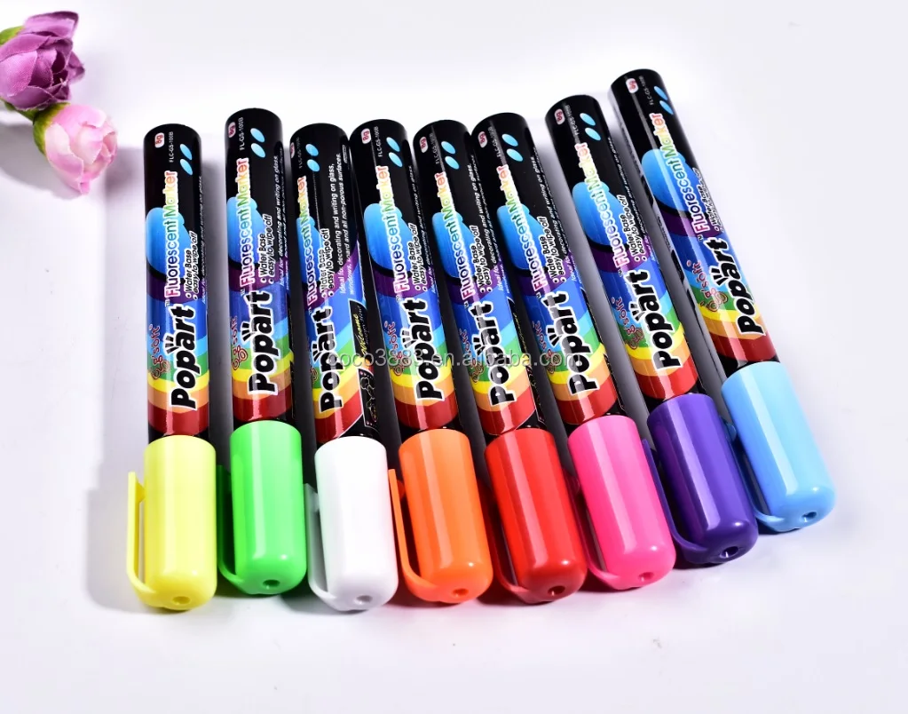 

Best glass decoration 4.5 MM Non Toxic & Safe Neon color Liquid Chalk Marker