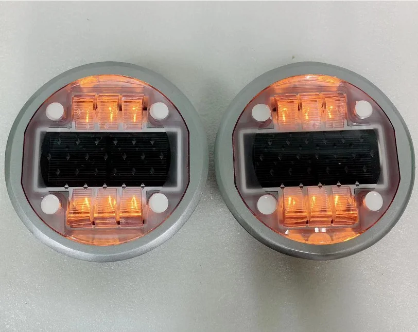 
Solar factory manufacturer ce double side round embedded aluminum road stud 