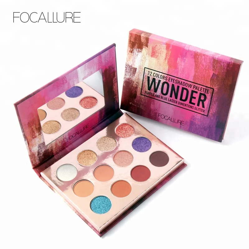 

Focallure New Daily Makeup Pan Big Eyes Palettes Easy Coloring Shimmer Soft Waterproof Eyeshadow Palette Compact