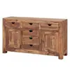 Solid Wood Sideboard in Sheesham Wood in Teak/Honey Finish