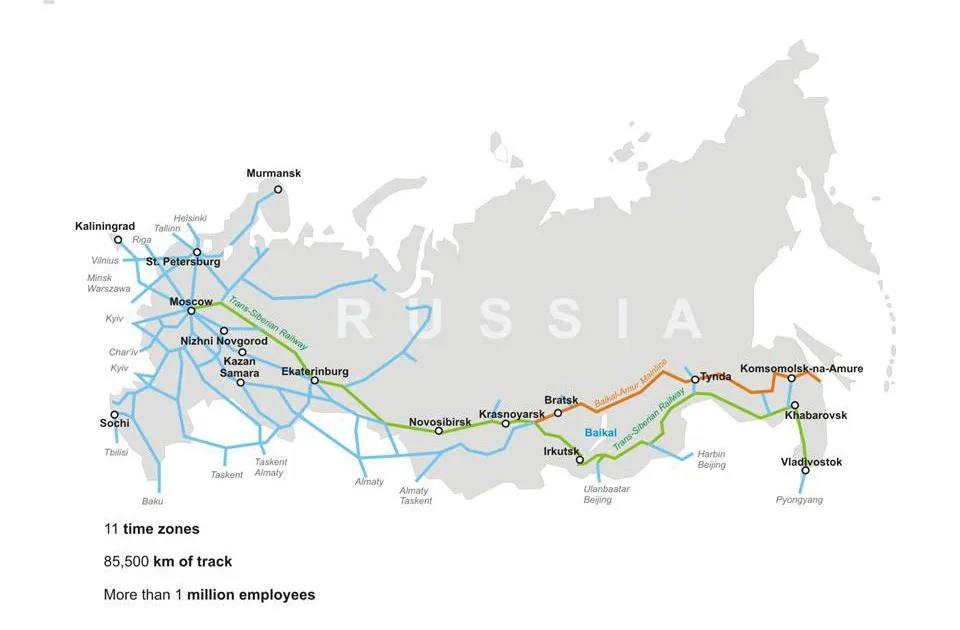 Карта железных дорог 1520