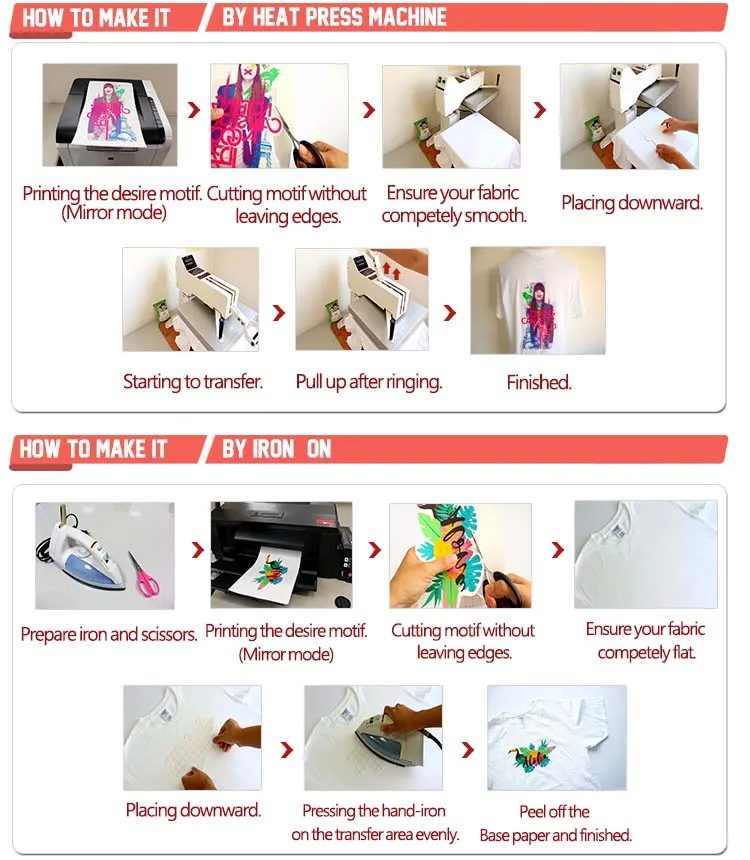 Light A4 Fabric Laser Textile Transfer Paper Buy Textile Transfer
