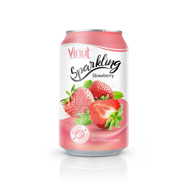 
VINUT beverage Sparkling drinks Sparkling Strawberry juice in cans 330ml  (50045798895)
