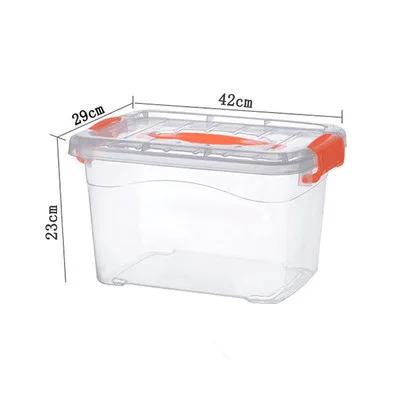 
400827 Large stackable clear pretty containers plastic storage boxes with lids 