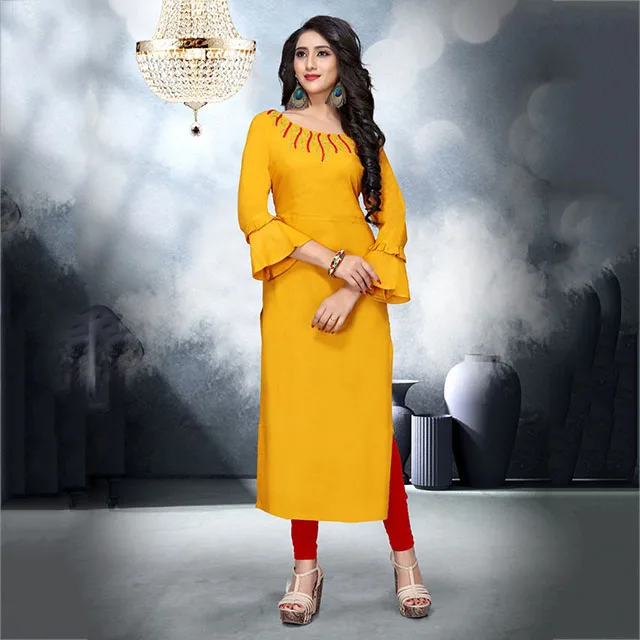 designer hand work kurtis