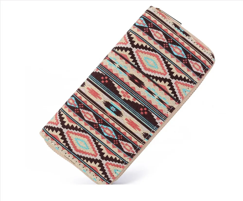 Women Wallet Canvas Digital Printed Wallet Card Wallet Slim Wallet