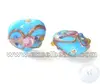 Best quality heart shaped Wedding Cake Beads Turquoise from Indian wholesale supplier Excel Exports