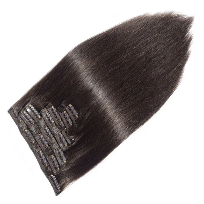 

Double Drawn 220g Remy Cheap 100% Human Hair Clip In Hair Extension, N/a