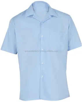 blue shirt school uniform