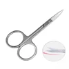 Stylish Stainless Steel High Quality Glossy Polished Nail Scissor for Nose Beard and Eyebrow Hair with Sharp Short Blade