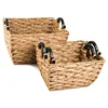 Hot!!! 2018 hot sale handweaving laundry basket water hyacinth basket high quality no minimum quantity