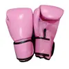 2019 customised pink boxing gloves pu cowhide boxing gloves youth adult sizes