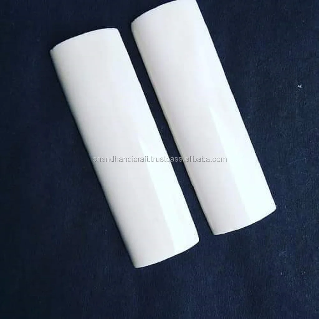 91 Mango Blanco Azul cuchillo Personalizado compuesto material escalas en blanco