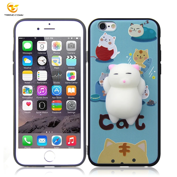 

Embossed Customized Cute Cartoon Animals Mobile Phone Cases For iPhone