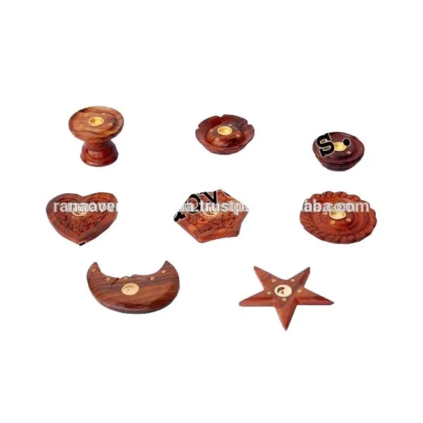 Wood Incense Agarbatti & Dhoopbatti Holder Plate Gift Box Classic