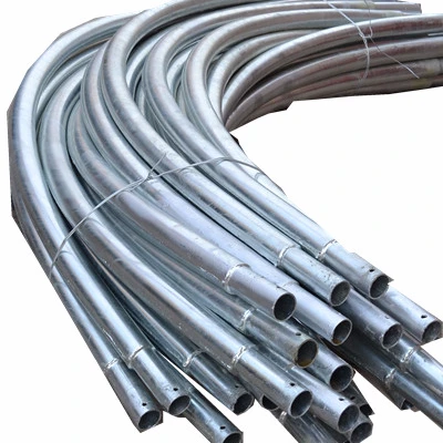 low Voltage 15 - 30m Galvanized Tubular Street Light Pole