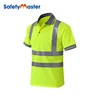Safetymaster reflective security polo shirt with reflective tape
