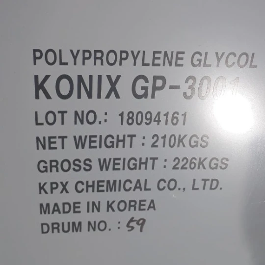 
POLYOL MW 3000 POLYPROPYLENE GLYCOL GP-3001 PPG KOREA 