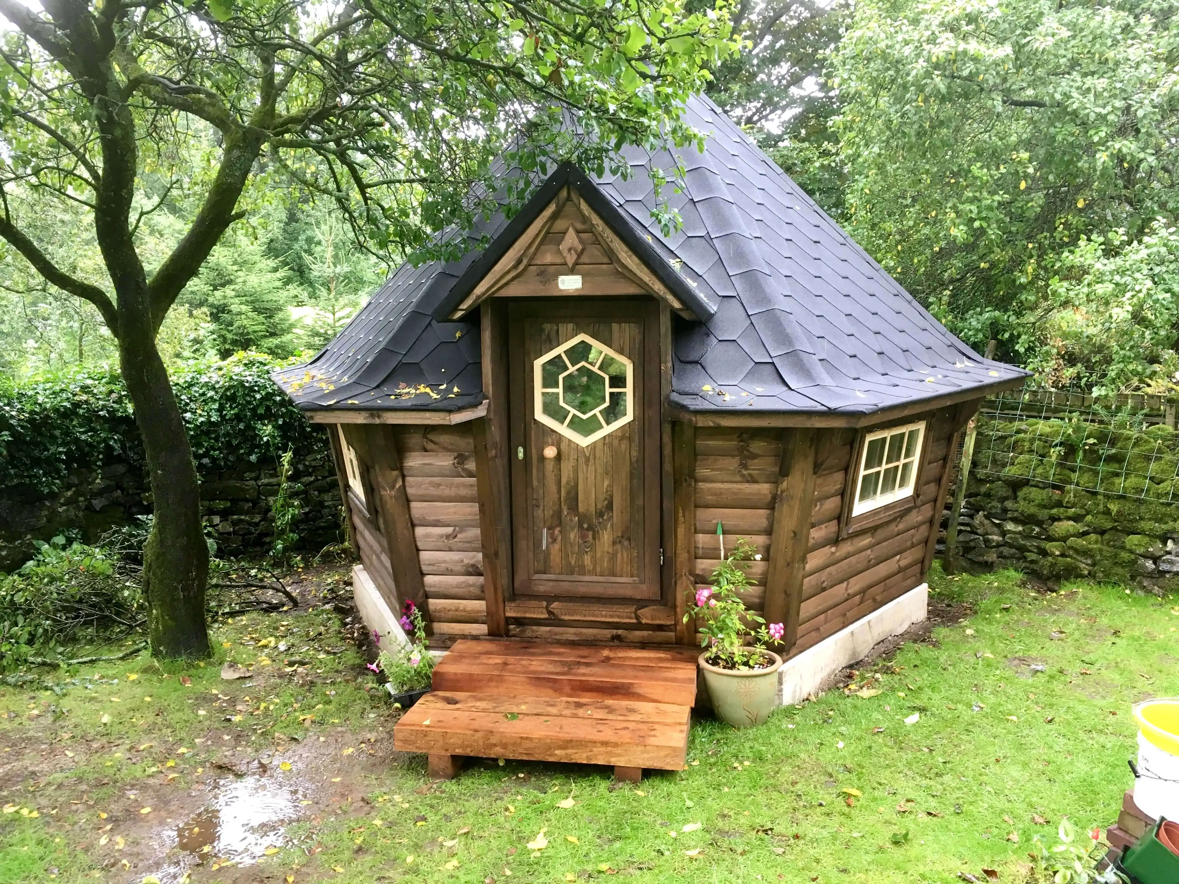 
Luxury Prefab Wooden Grill kota 