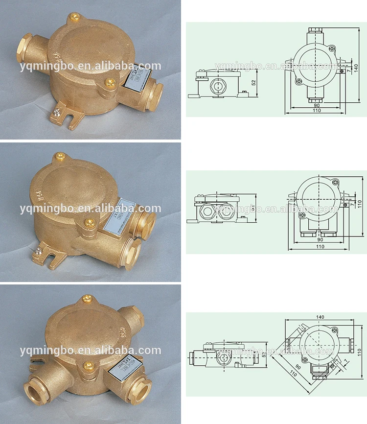 Brass 380V 16A waterproof marine electrical junction box, View marine electrical junction box