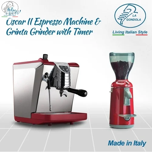 
Made in Italy Coffee Maker - Oscar - Espresso Machine for both Home and Commercial Use 
