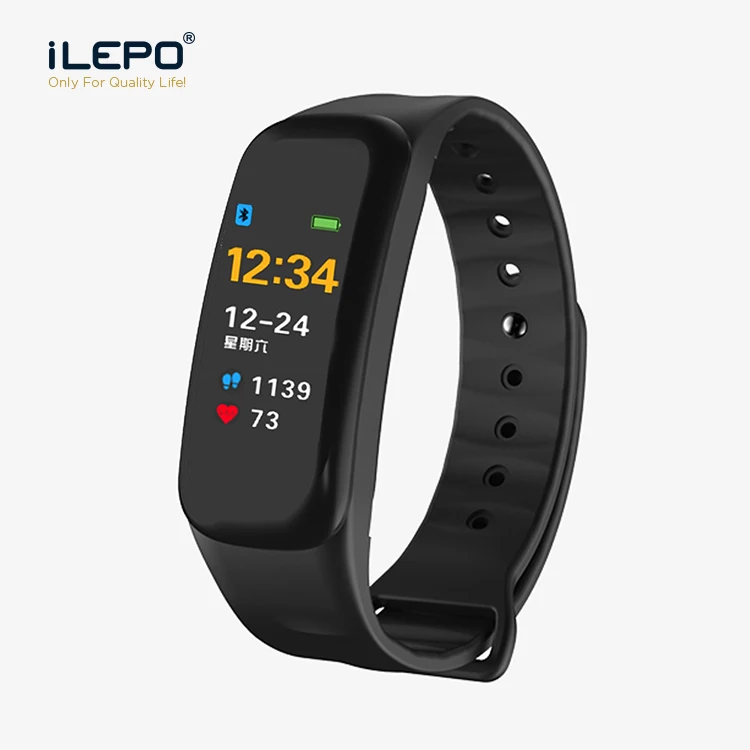 

C1 Color Display Ip67 Waterproof Wrist Band Fitness Smart Heart Rate Health Fitness Tracker Watch