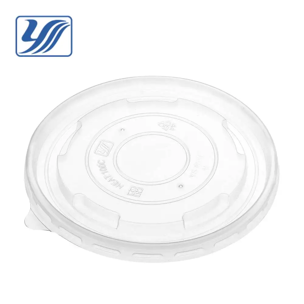 
12oz 101mm plastic PP flat lid for paper soup cup 