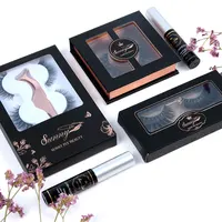 

Private label beauty unique 12 black cheap eyelash book boxes custom logo