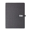 A5 Leather Wireless Power Bank Diary Planner Notebook with Bluetooth Speaker Recording function diary custom usb OEM notebook