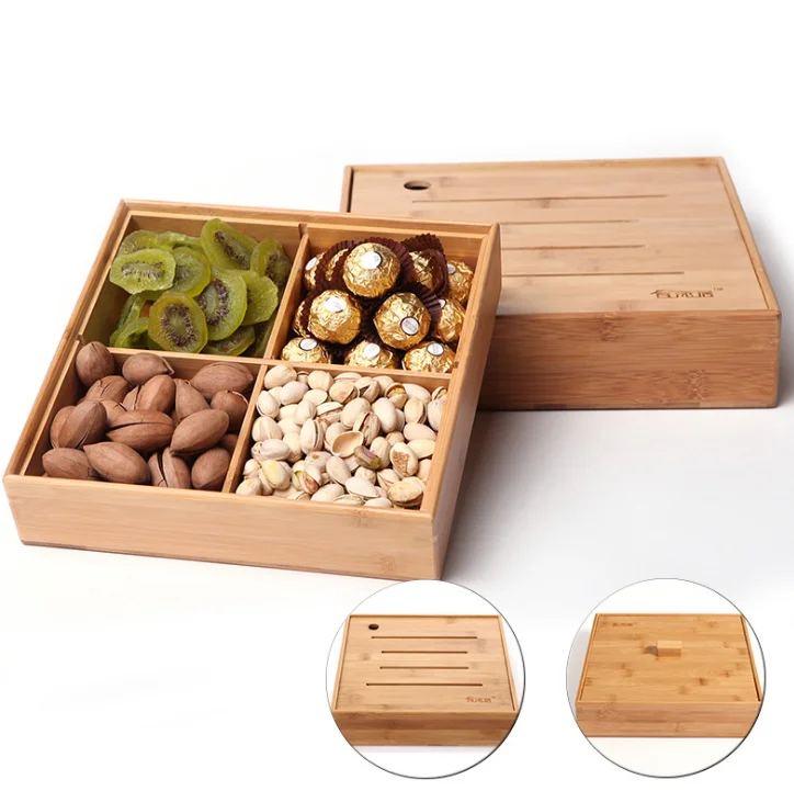 Hot Selling Bamboo Storage Box Nuts Food Wooden Box With Lid Buy Wood