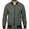 Olive green black flight bomber jacket
