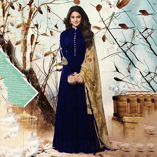 jennifer winget 设计师 anarkali 适合批发