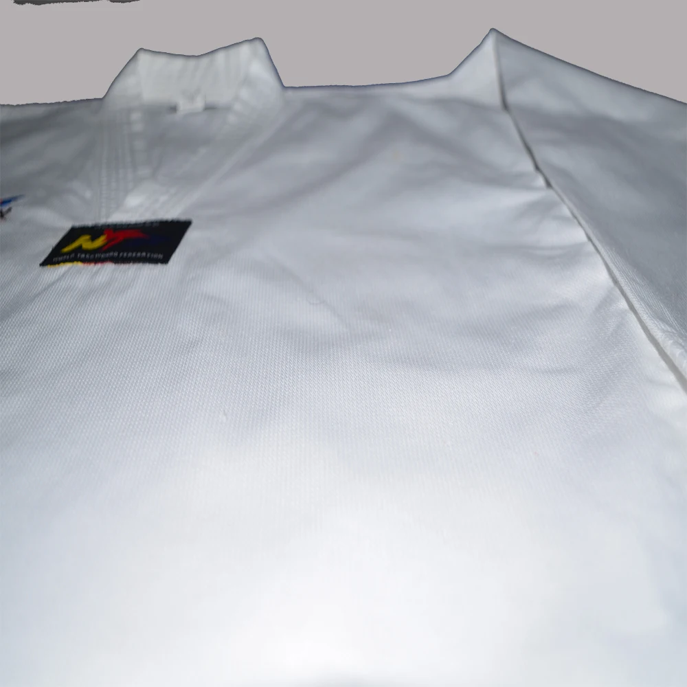 Taekwondo Uniforms White Neck In Rib Fabric /pc Fabric ...