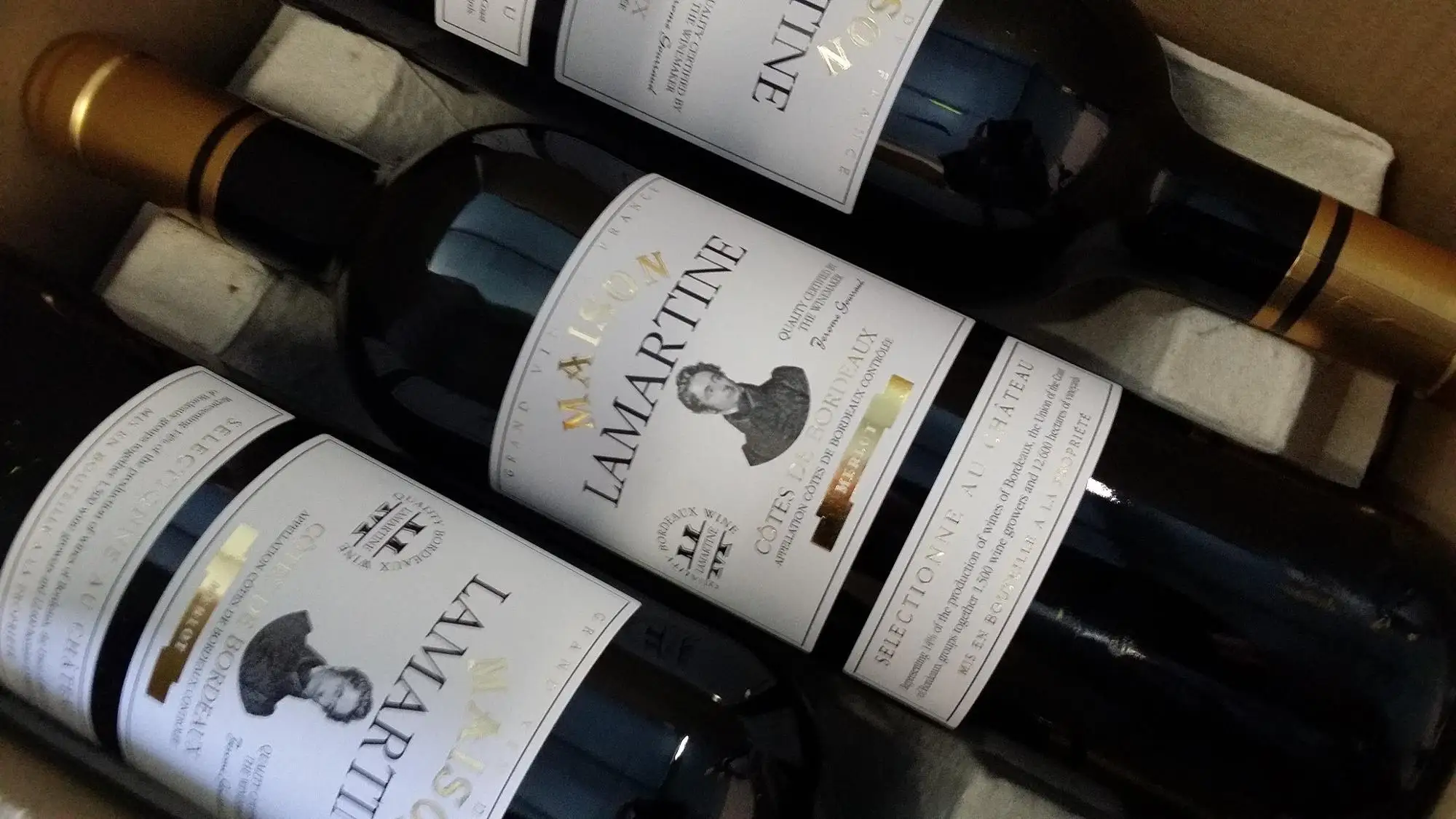 red french wine maison lamartine cotes de bordeaux