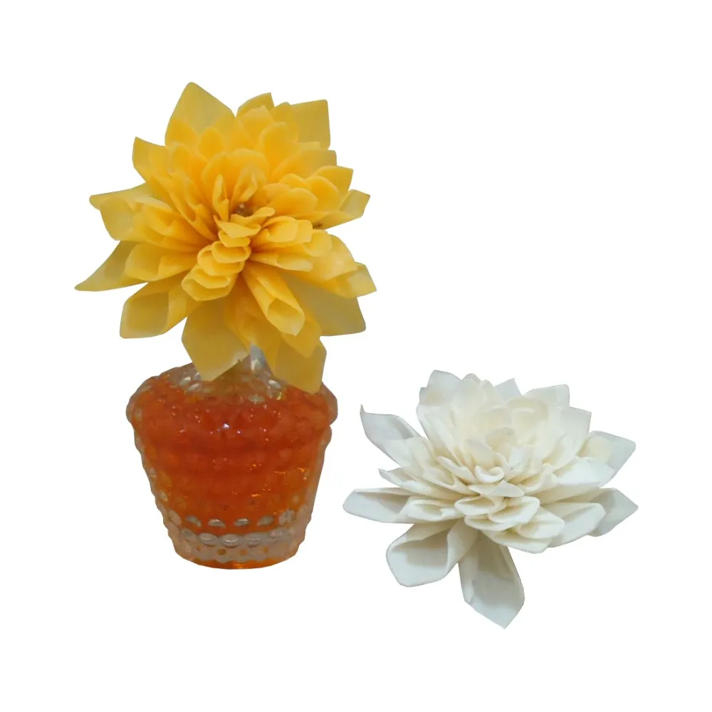 top selling balsa wood designer white natural color sola flower