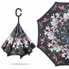 Repel Reverse Inverted Umbrella with 2 Layered Canopy and Reinforced Fiberglass Ribs Citizen Umbrella