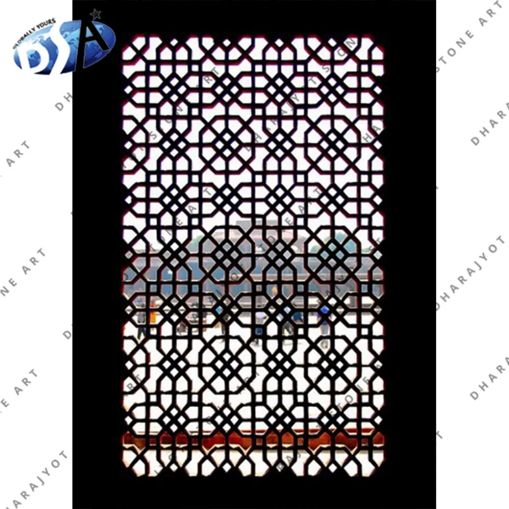 
marble carving window big jali decor 