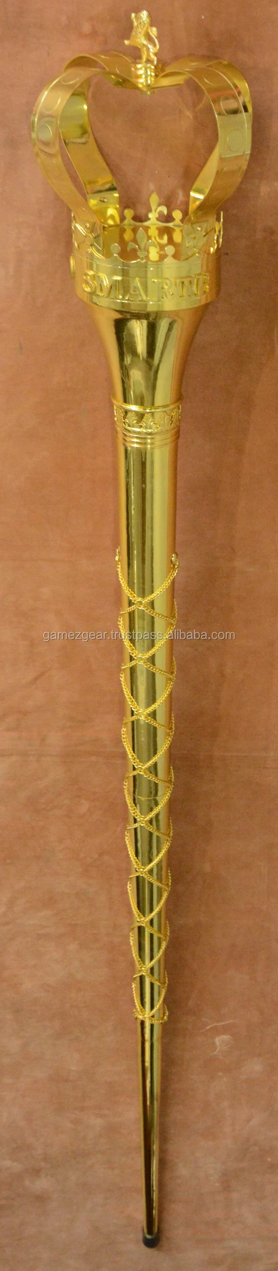 Big Crown Mace Poles,Drum Major Mace Poles,Ceremonial Mace Poles