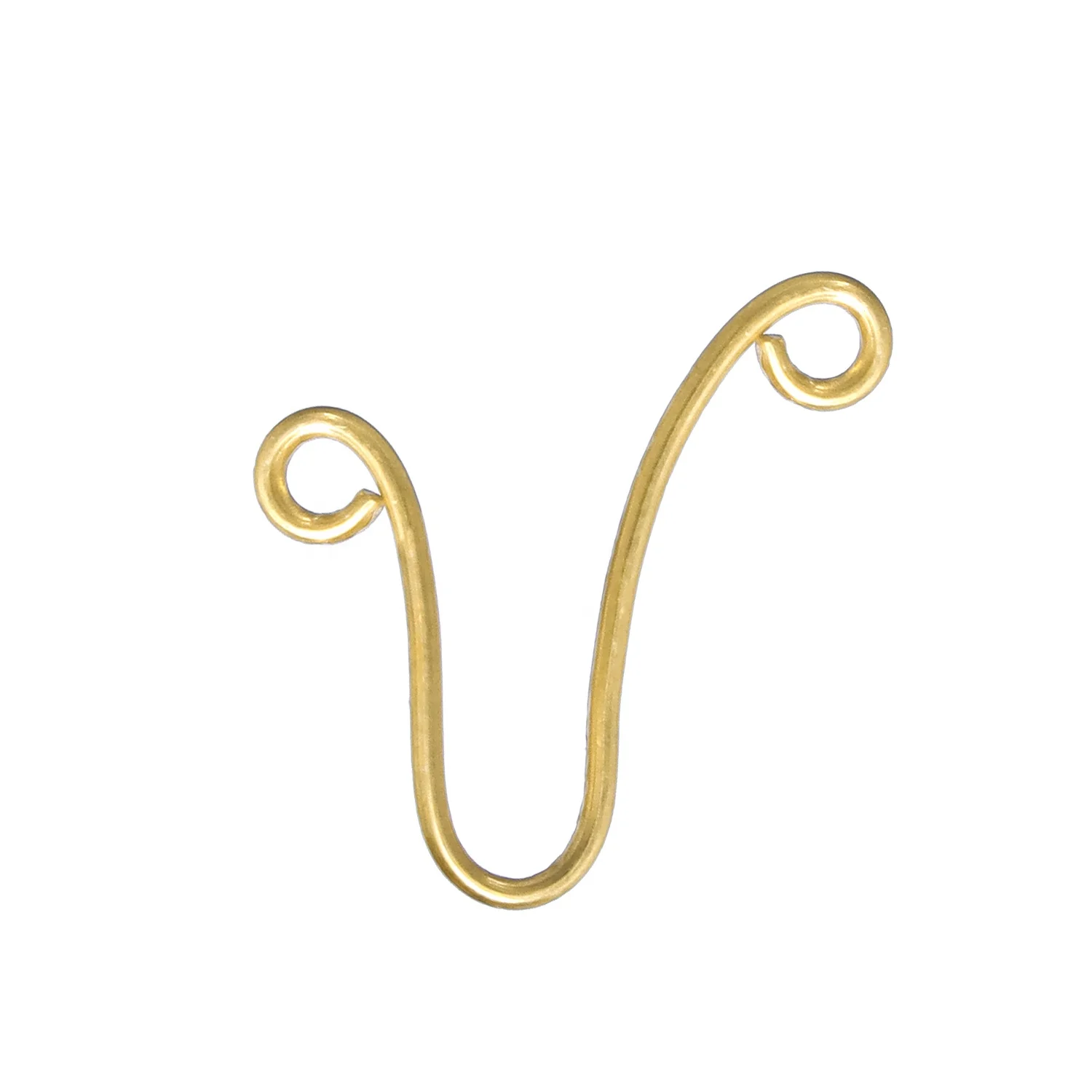 Gold jewelry supplier U shape ear wire hooks for women