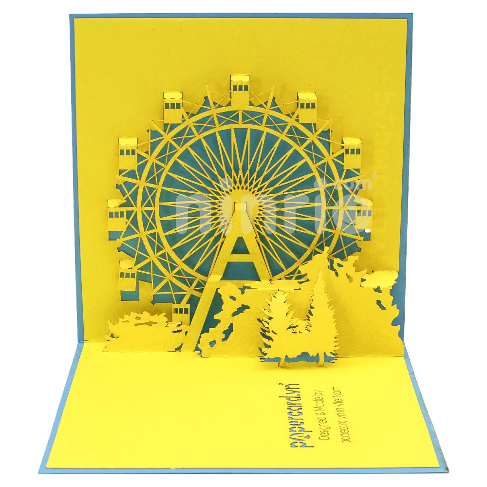 Открытка с колесом обозрения