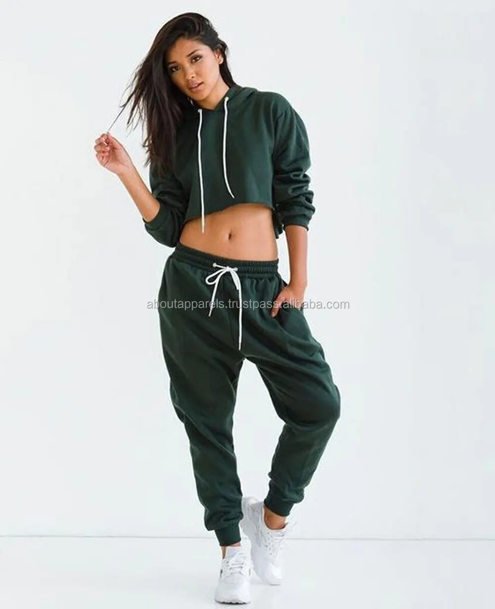 crop top jogging suit