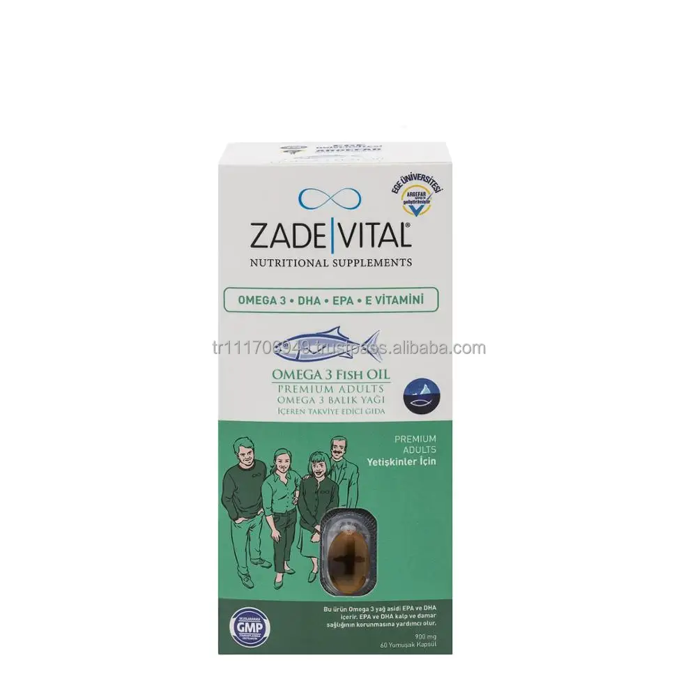 
Omega 3 Fish Oil (Premium For Adults) - Zade Vital Nutritional Supplements 