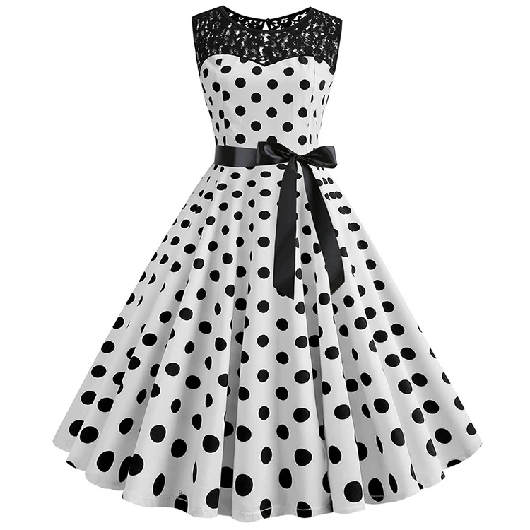 

Super Beautiful White Crew Neck Waist Slimming Party Dress Women Skater Dresses