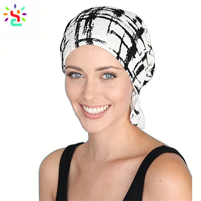 Womens chemo turban custom printed turban hat medical care beanie slouch cancer hats for chemo,chemo turban,custom turban,printed turban hat,Guangzhou New Apparel Trade Company Limited.jpg