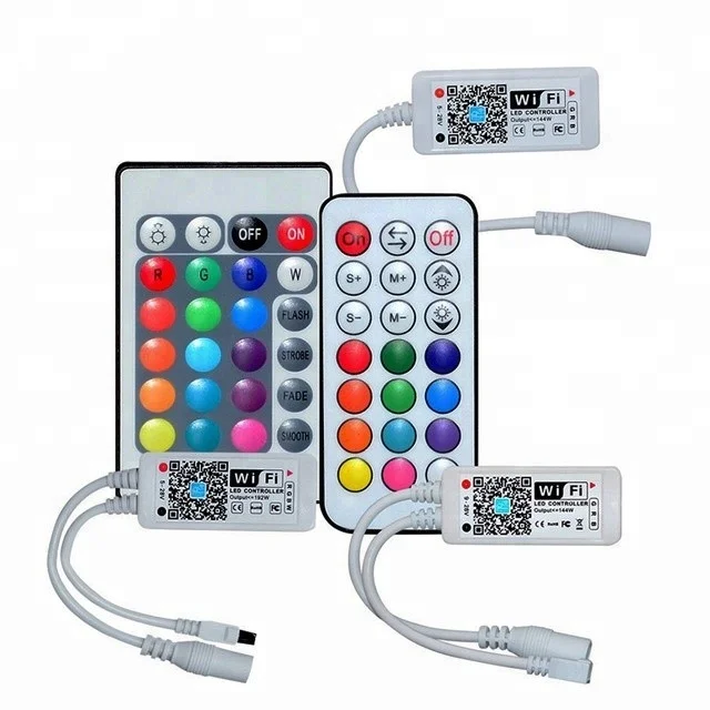 cct tira con controllers set of 3 light strip lights dimming bulb with rf remote control rgb wifi led controller
