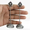 Beautiful jhumkas jewelry 925 sterling silver emerald ruby jhumkas earrings wholesale price silver jhumkas jewelry
