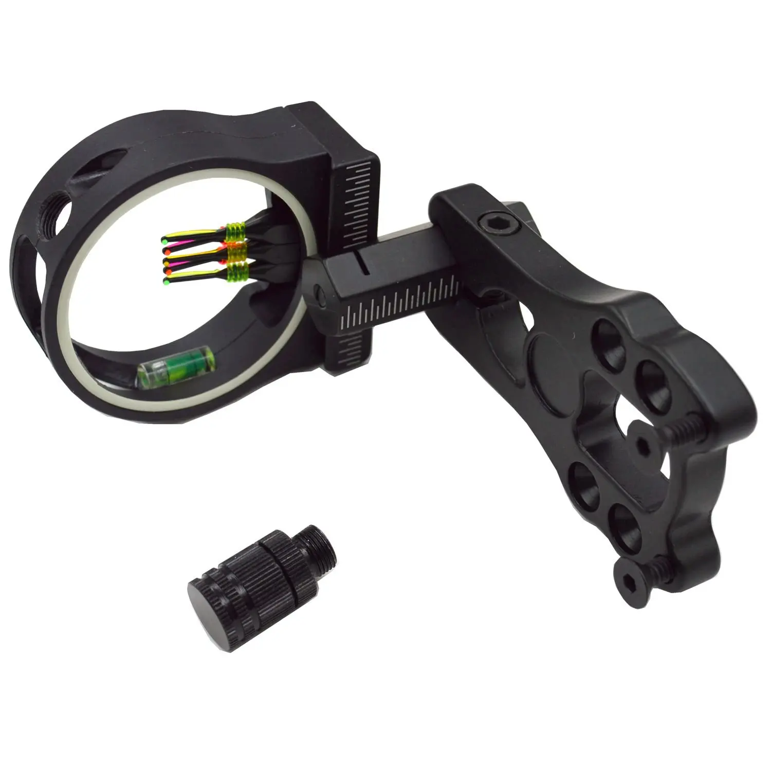 e5e10 3 Pin Brass Pin Aluminum Machined Left or Right Bow Sight Aluminum Compound Bow Sight 3 Pin Fiber Optics 0.029 Fiber Brass Pin