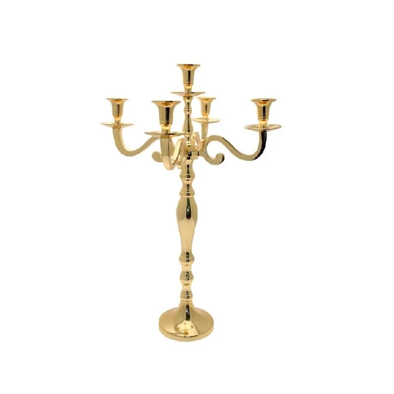 Gold Candelabra And Wedding Candelabra For Party And Events/ 3 Arms ...