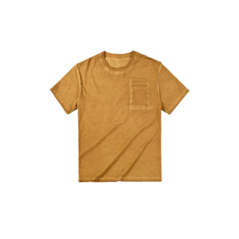 

OEM Custom Tie-Dye Vintage Look T Shirt Men in Cotton Spandex Jersey, Khaki;denim;dk.grey